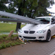 Illustration for article titled BMW Driver Somehow Survived This Guardrail Impaling Without A Scratch